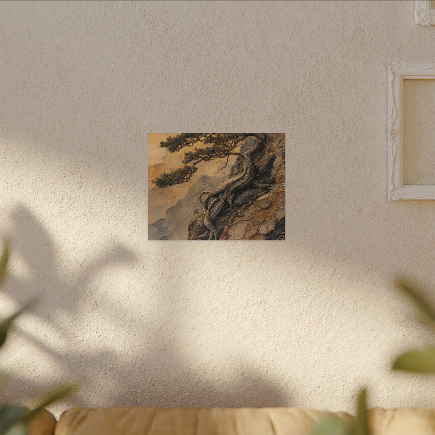 Summer Pine Tree Texture Canvas Art | Cozy Decor