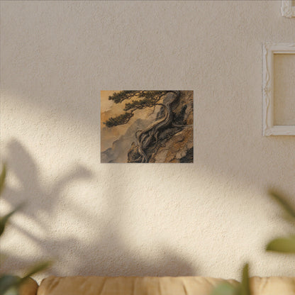 Summer Pine Tree Texture Canvas Art | Cozy Decor