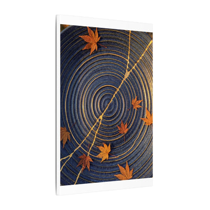 Water Ripple Gold Repair Canvas Art | Healing Kintsugi Art