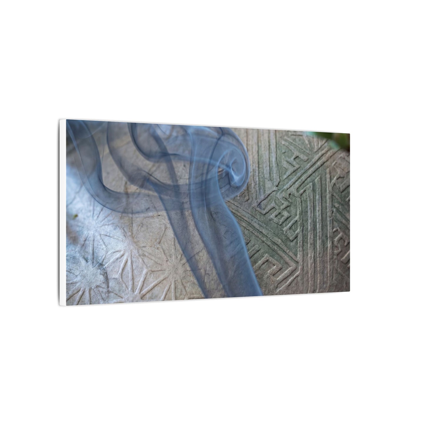 Spring Incense Smoke Japanese Pattern Canvas Art | Neutral Decor