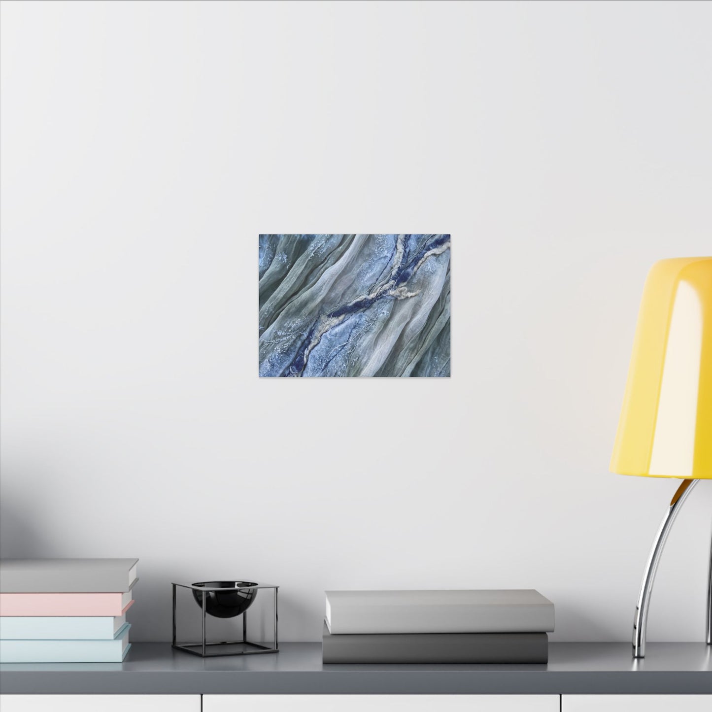 Moonlight Silk Drape Canvas Art - Japandi Mono No Aware