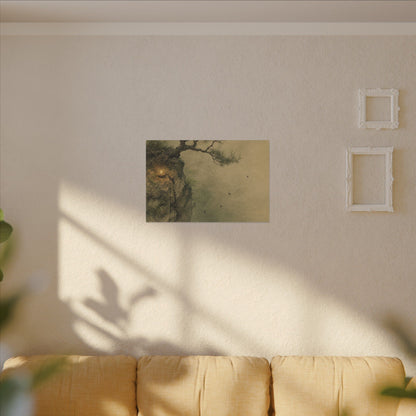 Spring Pine Tree Minimal Line Canvas Art | Earthy Decor