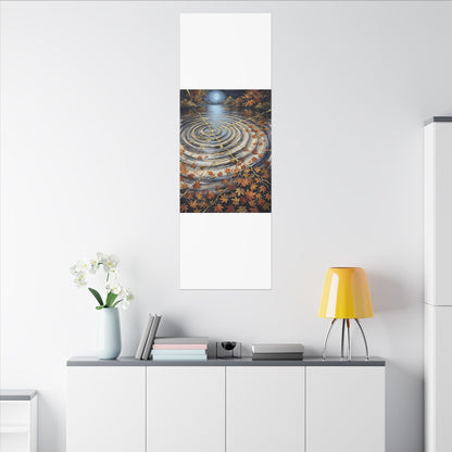 Moonlight Water Ripple Canvas Art - Kintsugi Fukinsei