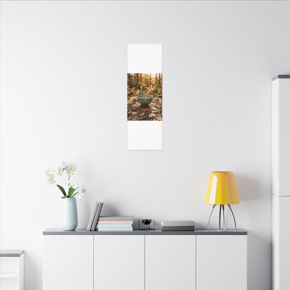 Spring Rock Garden Moody Minimal Canvas Art | Luxurious Decor