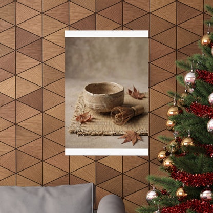 Tea Ceremony Autumn Wall Art Print | Japandi Warm Design