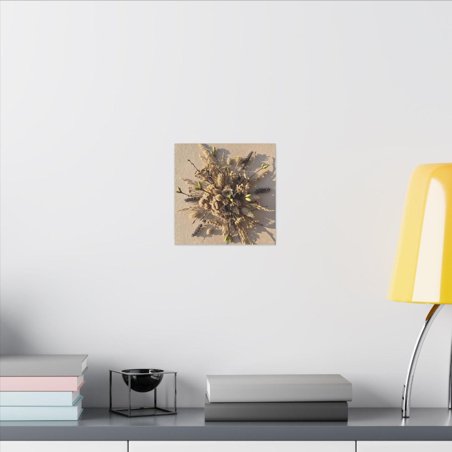 Dried Flowers Spring Canvas Art | Japandi Earthy Design