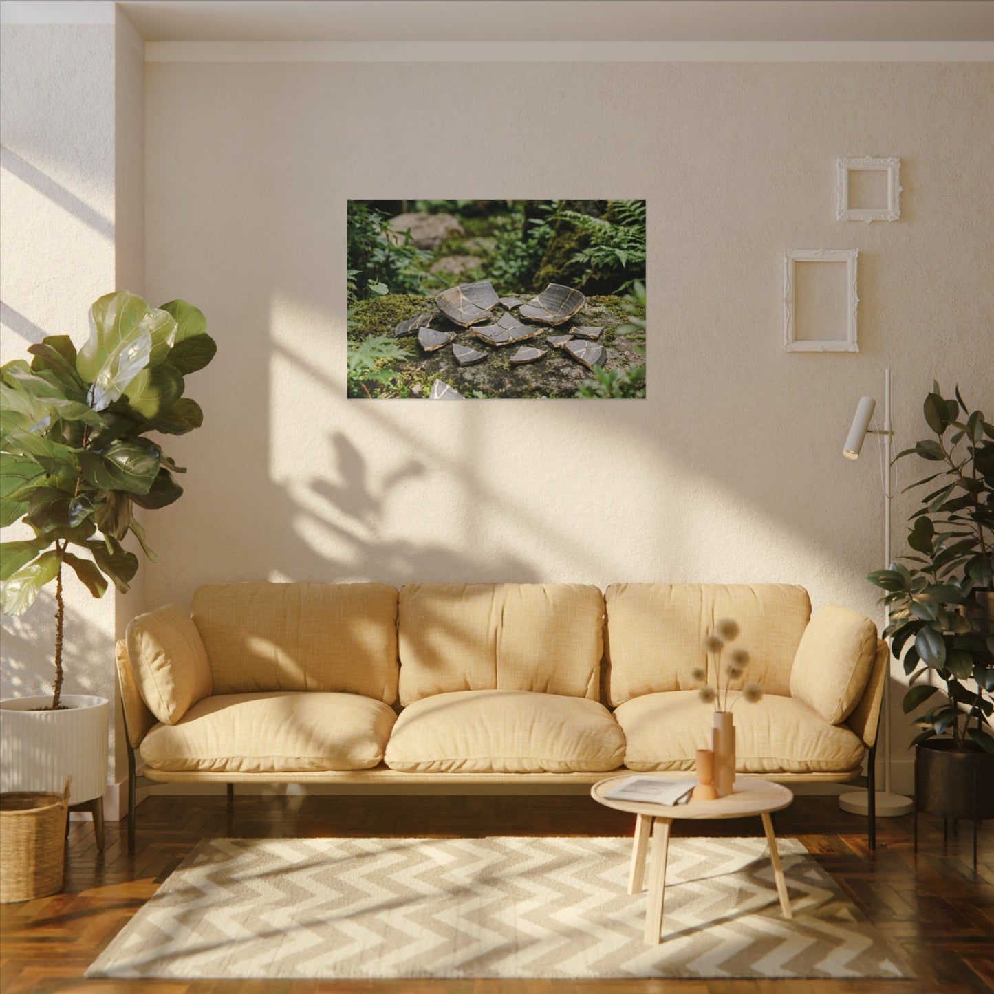Summer Broken Pottery Gold Repair Canvas Art | Resilient Decor