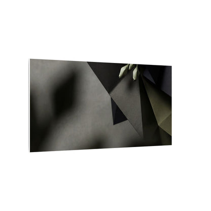Paper Fold Moody Minimal Canvas Art | Luxurious Dark Japandi Art