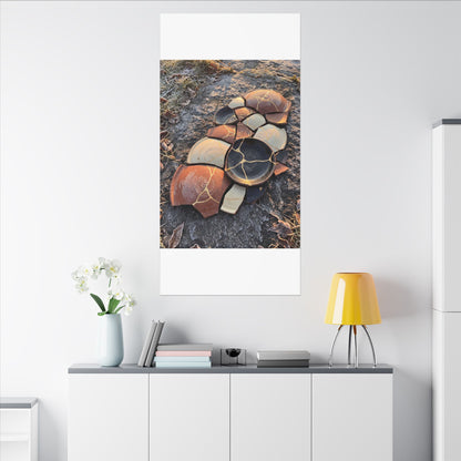 Winter Broken Pottery Gold Vein Canvas Art | Beautiful Decor