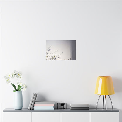 Japandi Shadow Play in Dawn | Japanese Pattern Canvas Art