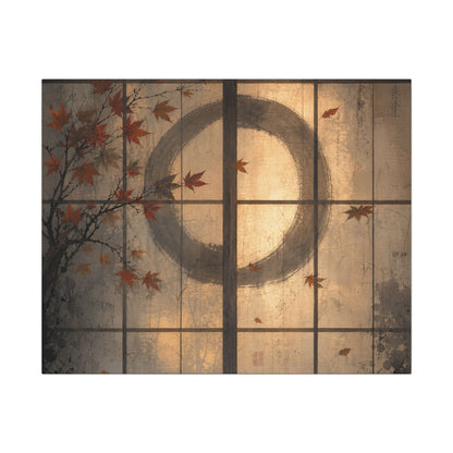 Shoji Screen Texture Canvas Art | Earthy Japandi Art