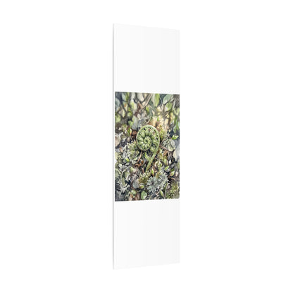 Fern Unfurling Spring Canvas Art | Japandi Neutral Design