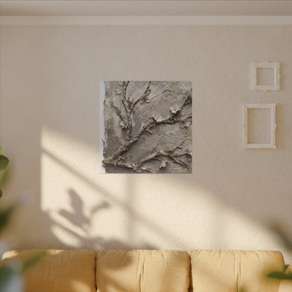 Summer Cherry Blossom Texture Canvas Art | Earthy Decor