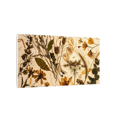 Dried Flowers Summer Canvas Art | Japandi Neutral Design