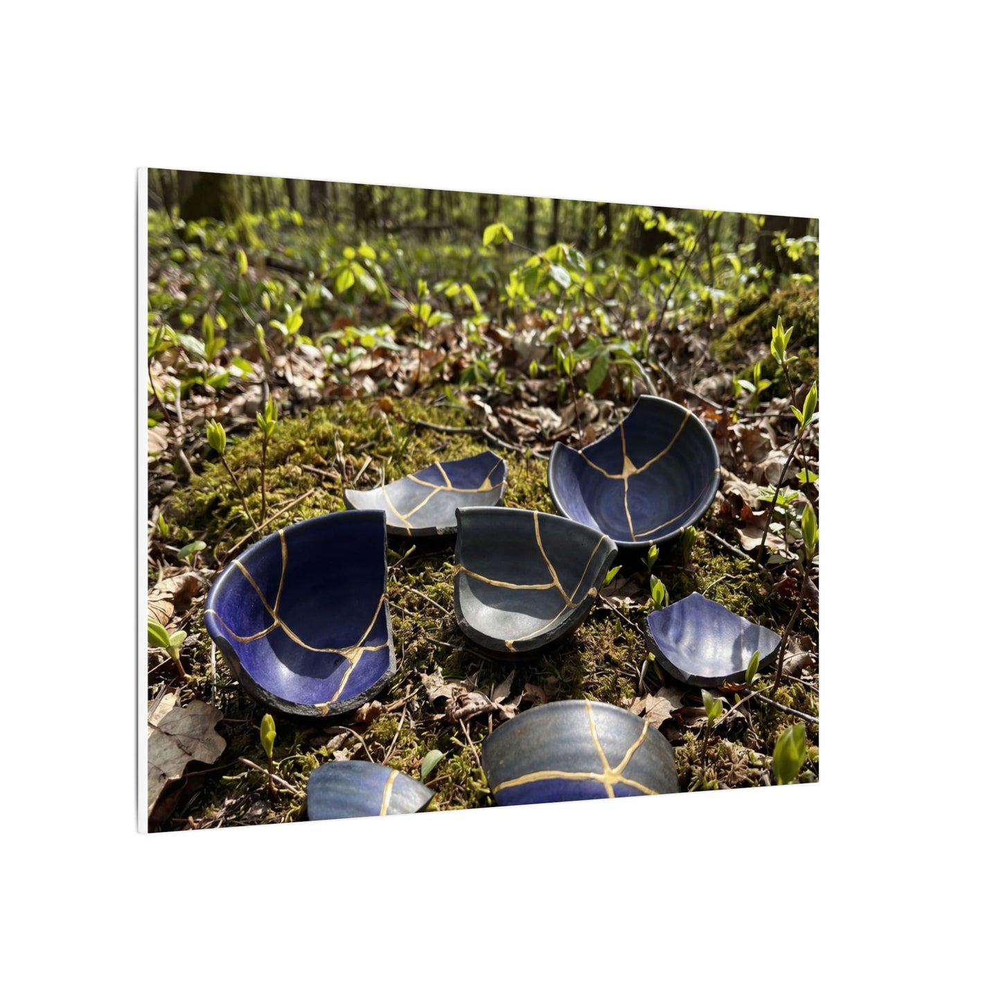 Philosophical Broken Pottery Canvas Art - Broken Beauty Kintsugi