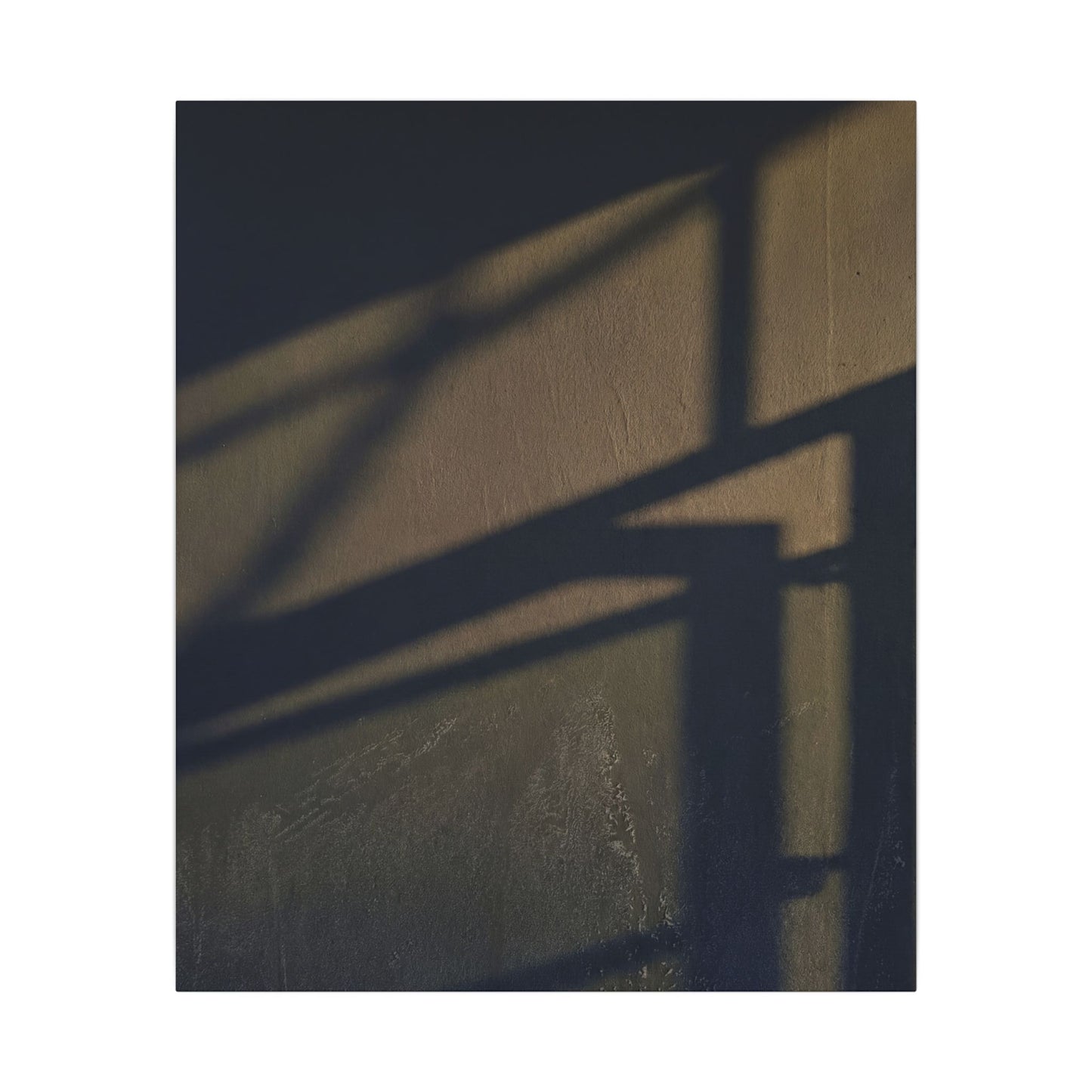 Sophisticated Shadow Play Canvas Art - Moody Minimal Dark Japandi