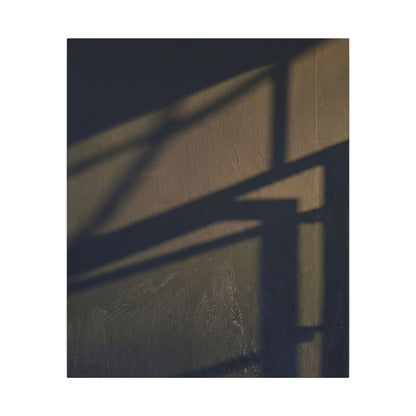 Sophisticated Shadow Play Canvas Art - Moody Minimal Dark Japandi