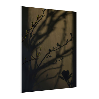 Seijaku Shadow Play Canvas Art - Dark Japandi Charcoal Ink
