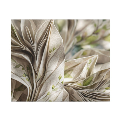 Fukinsei Paper Fold Canvas Art - Japandi Watercolor