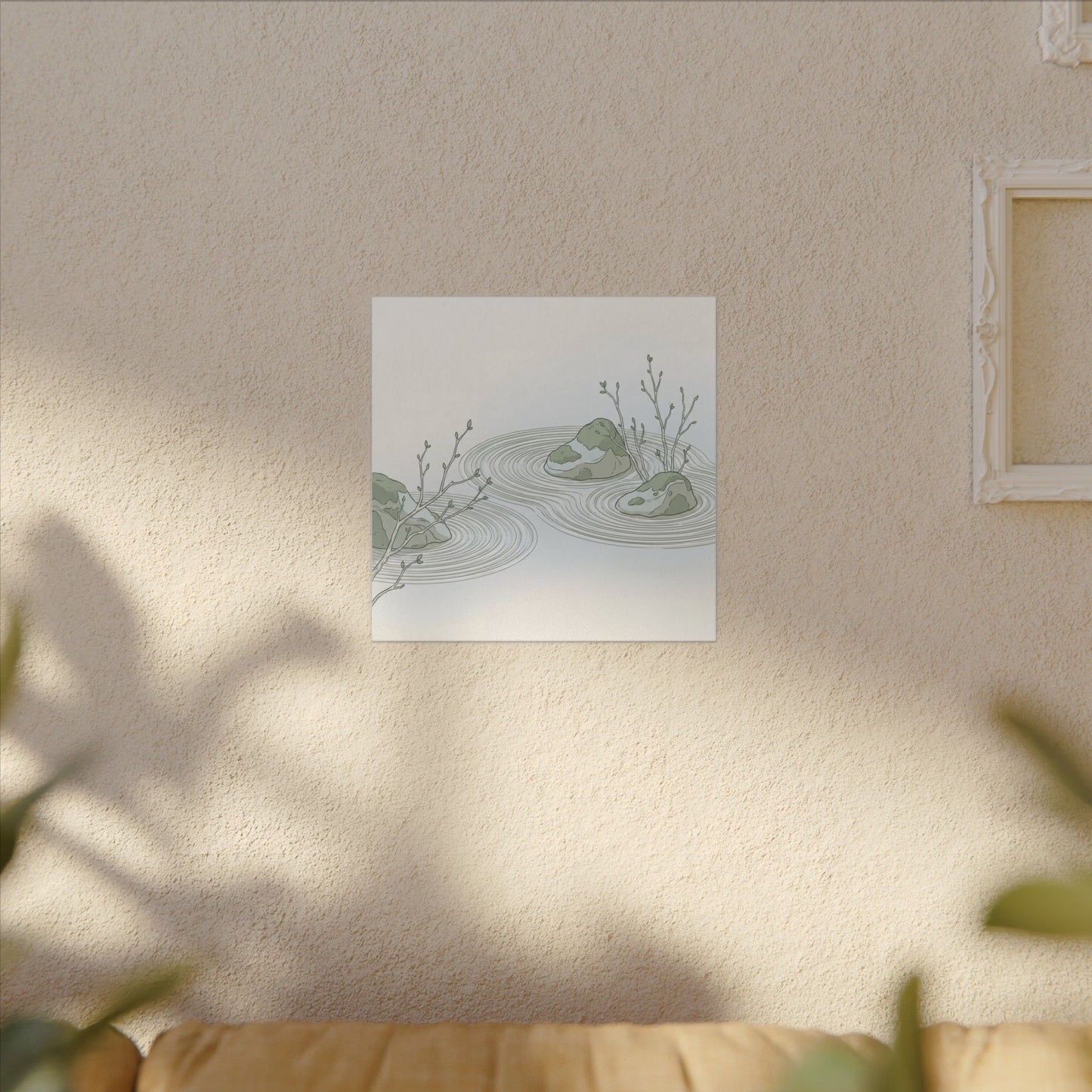 Moonlight Rock Garden Canvas Art - Japandi Ma