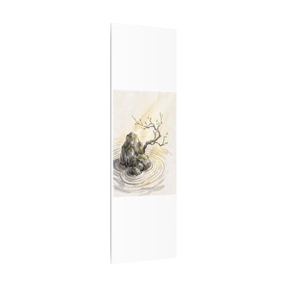 Serene Rock Garden Canvas Art - Sumi E Zen