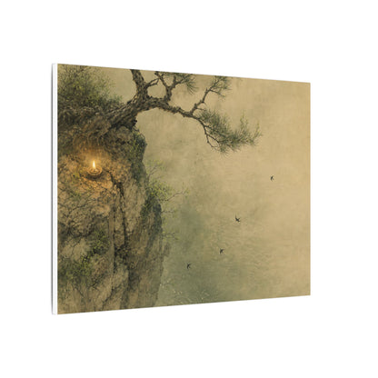 Spring Pine Tree Minimal Line Canvas Art | Earthy Decor