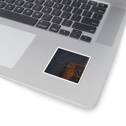 Rust Patina Winter Sticker | Dark Japandi Luxurious Design
