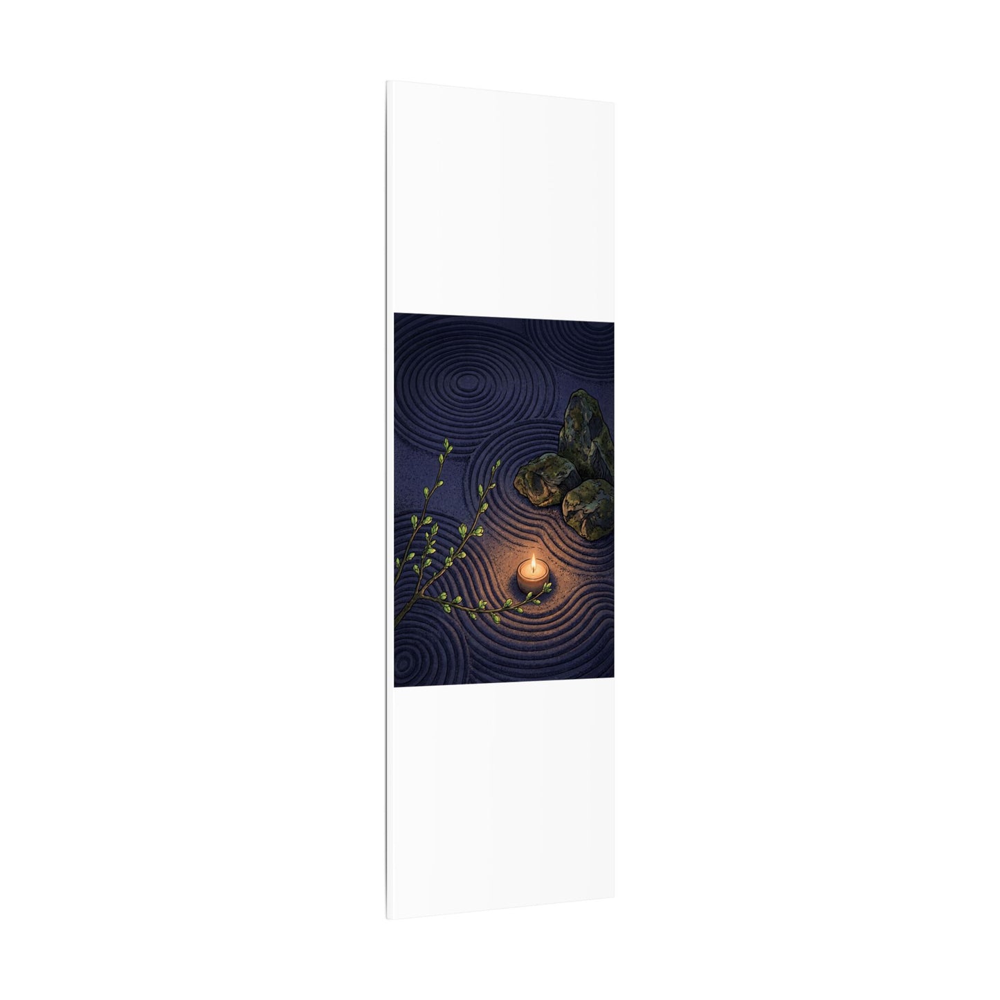 Mono No Aware Rock Garden Canvas Art - Zen Ukiyo E Inspired