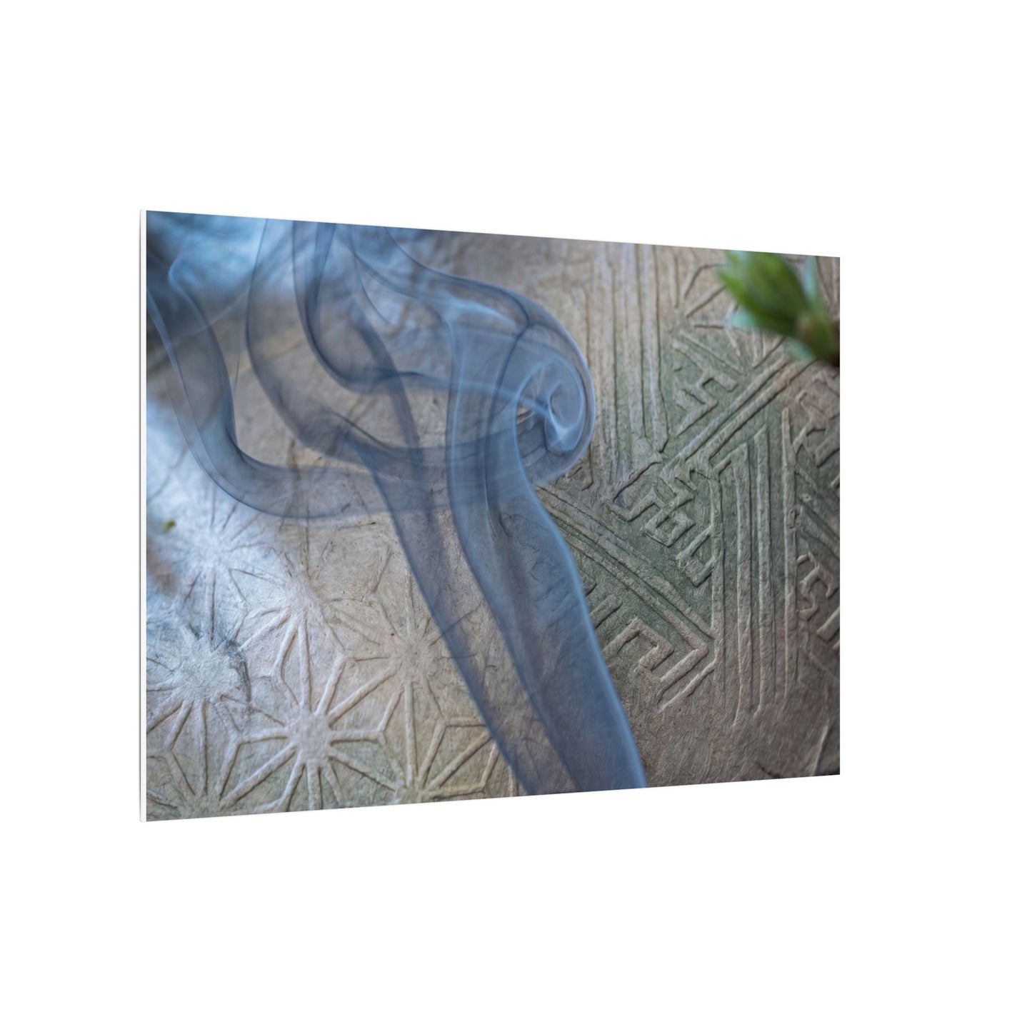 Spring Incense Smoke Japanese Pattern Canvas Art | Neutral Decor