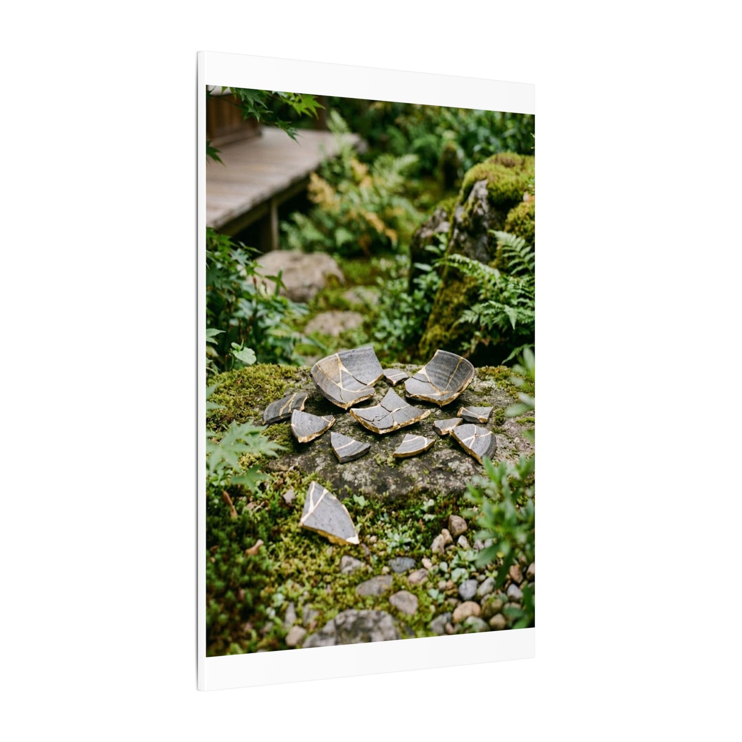 Summer Broken Pottery Gold Repair Canvas Art | Resilient Decor