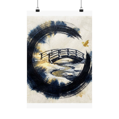 Datsuzoku Wooden Bridge Wall Art Print - Zen Enso