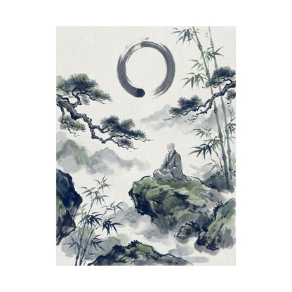 Zen Sumi-e Wall Art Print