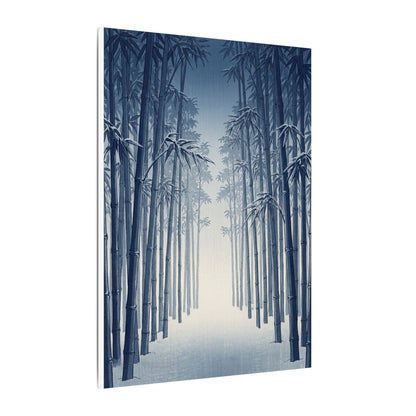 Bamboo Grove Canvas Art | Winter Zen Ukiyo E Inspired Art