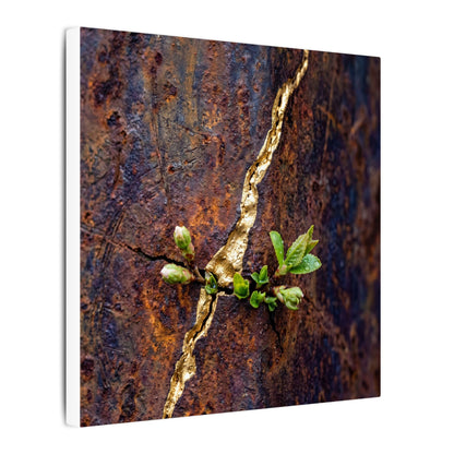 Overcast Rust Patina Canvas Art - Kintsugi Datsuzoku