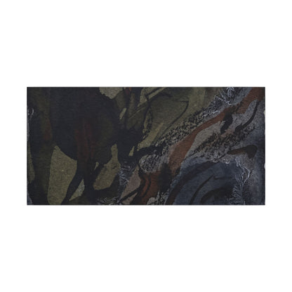 Shadow Play Winter Canvas Art | Dark Japandi Luxurious Design