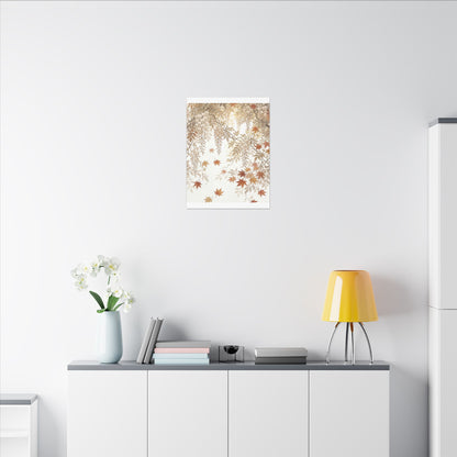 Shibui Wisteria Canvas Art - Japandi Japanese Pattern