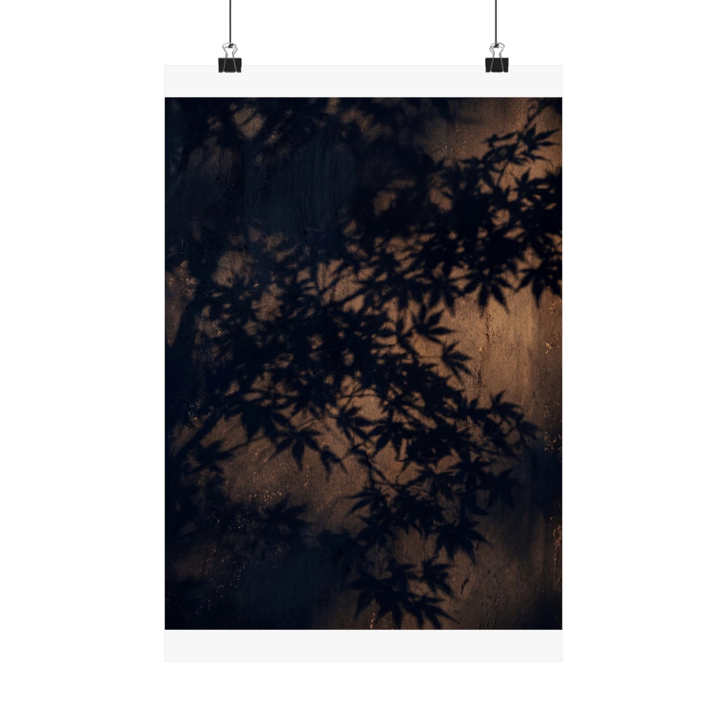 Shadow Play Shadow Zen Wall Art Print | Atmospheric Dark Japandi Art