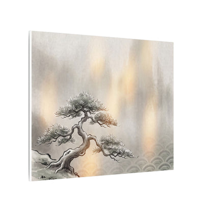 Pine Tree Canvas Art | Winter Japandi Japanese Pattern Art