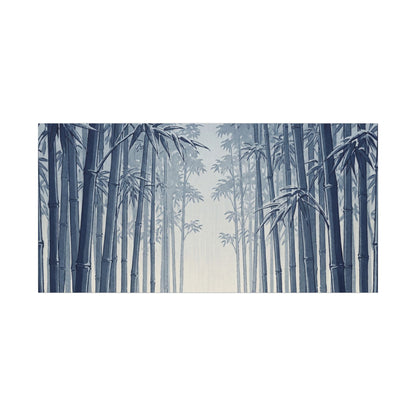 Bamboo Grove Canvas Art | Winter Zen Ukiyo E Inspired Art