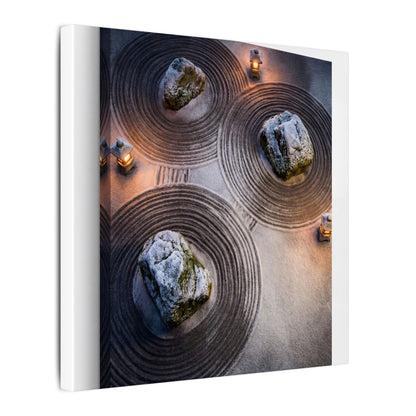 Candlelight Rock Garden Canvas Art - Japandi Ma
