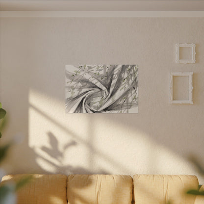 Silk Drape Spring Canvas Art | Zen Contemplative Design