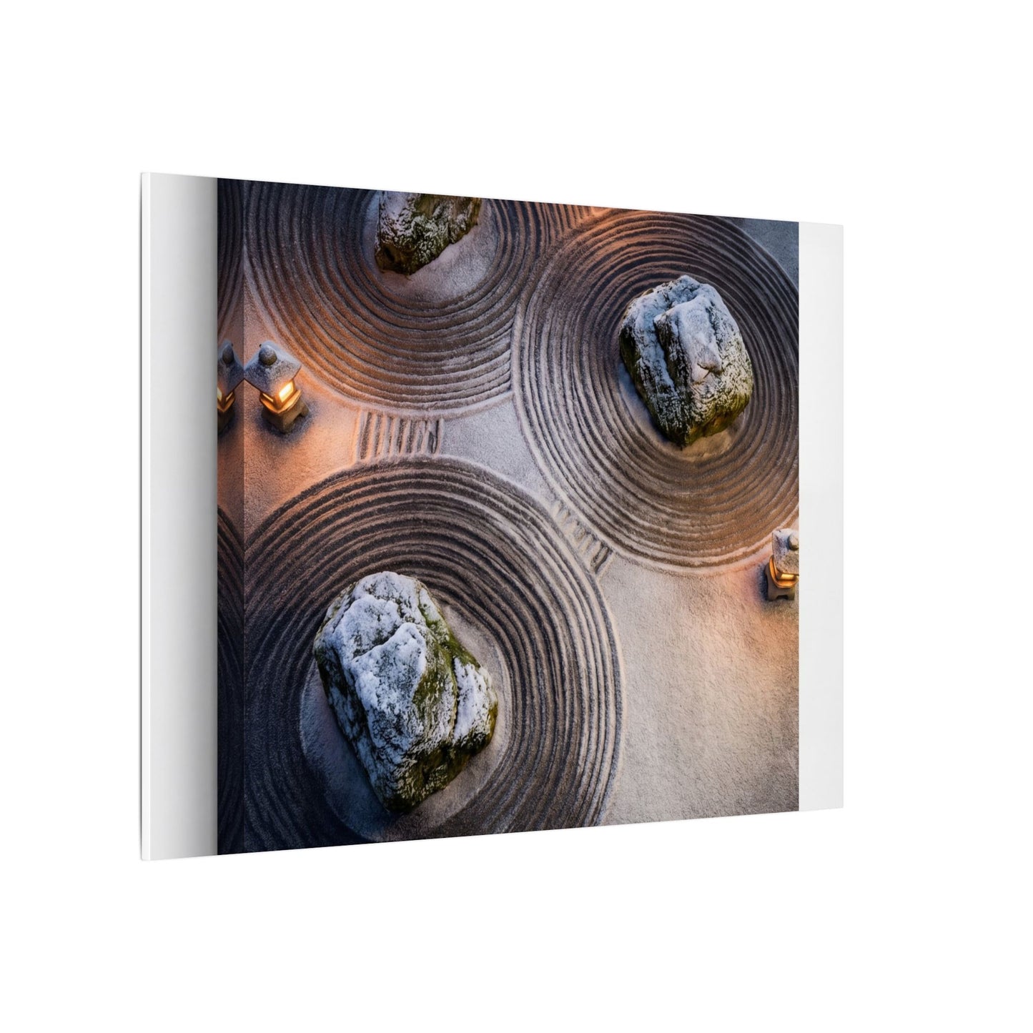 Candlelight Rock Garden Canvas Art - Japandi Ma