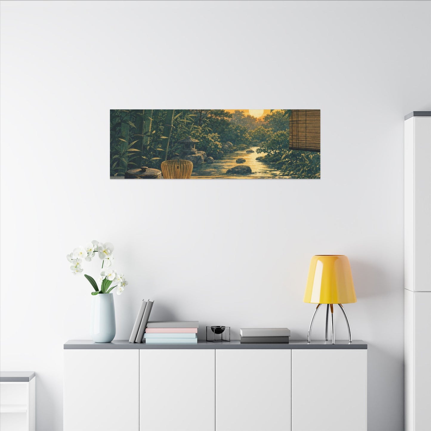 Ma Tea Ceremony Canvas Art - Zen Ukiyo E Inspired