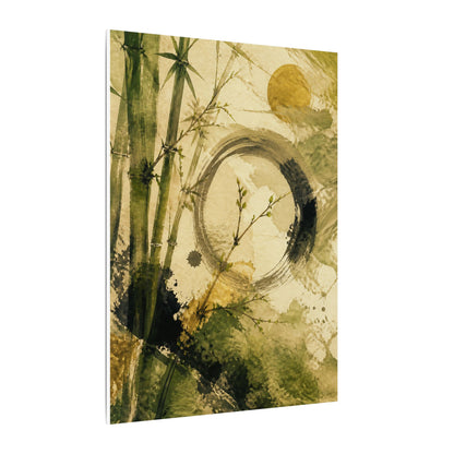 Ink Brushstroke Sumi E Canvas Art | Calm Zen Art