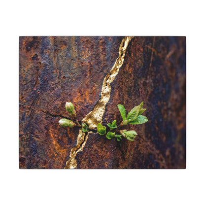 Overcast Rust Patina Canvas Art - Kintsugi Datsuzoku