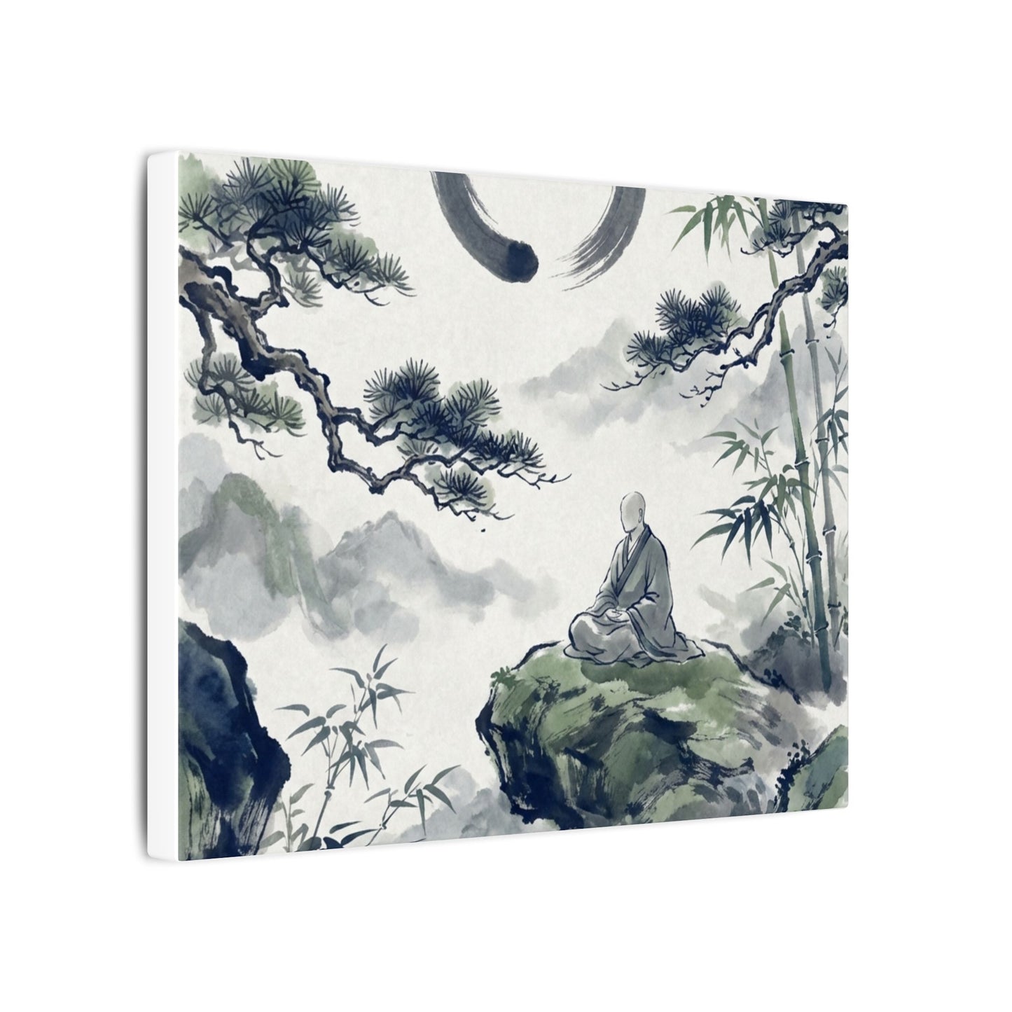 Zen Sumi-e Canvas Art