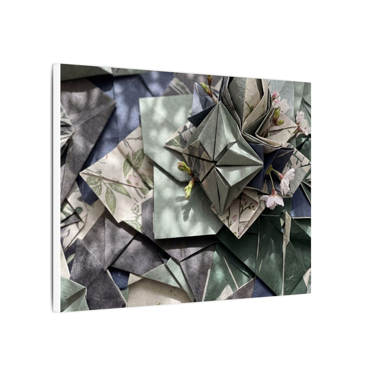 Shibui Paper Fold Canvas Art - Japandi Japanese Pattern