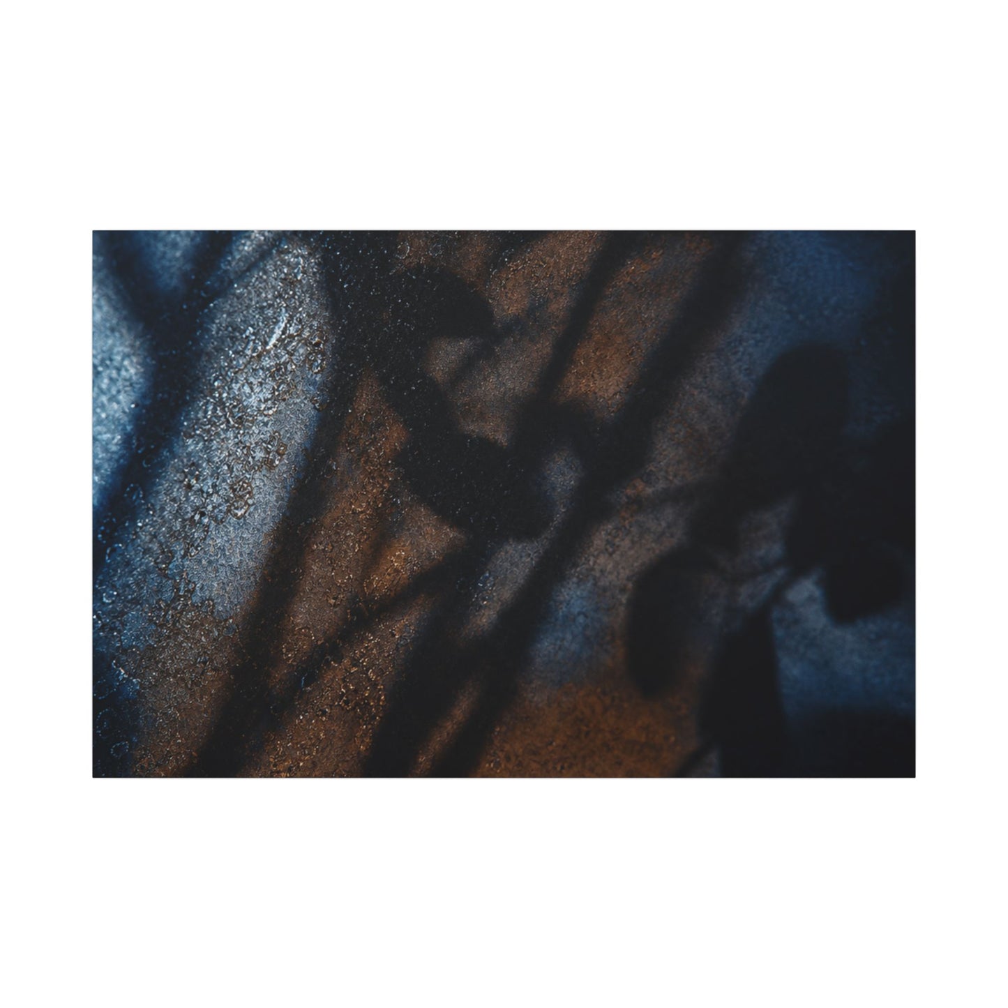 Moonlight Shadow Play Canvas Art - Dark Japandi Ma