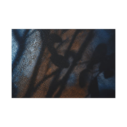 Moonlight Shadow Play Canvas Art - Dark Japandi Ma