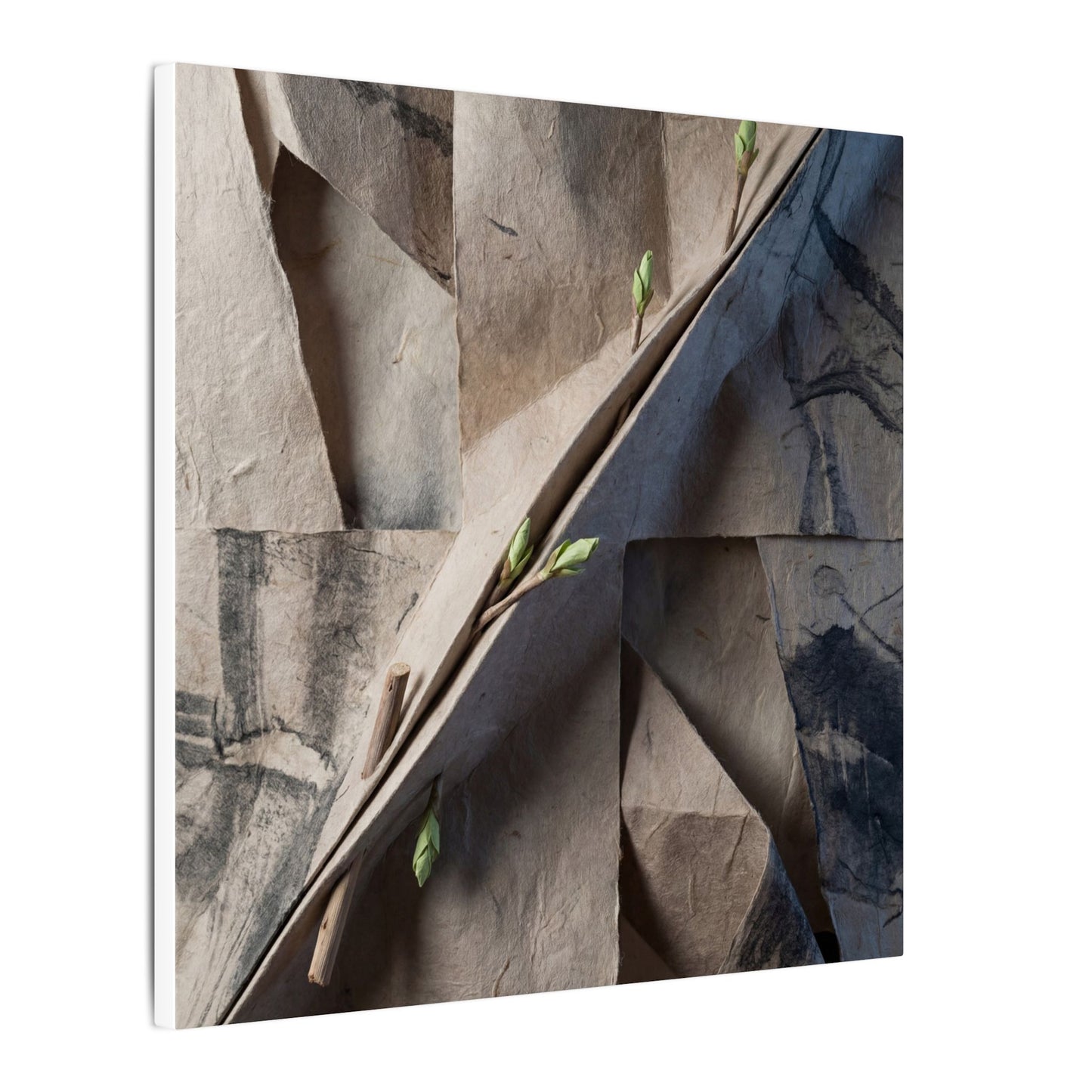 Paper Fold Canvas Art | Spring Japandi Japanese Pattern Art